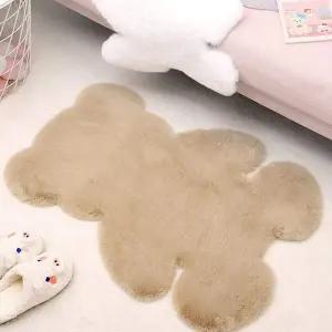 [골드스마일]카페트 장모 러그 60x80cm 폭신 인테리어 곰돌이