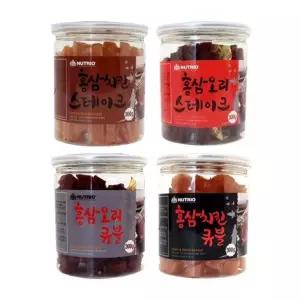 강아지 간식 홍삼 사사미 원터치 캔 300g