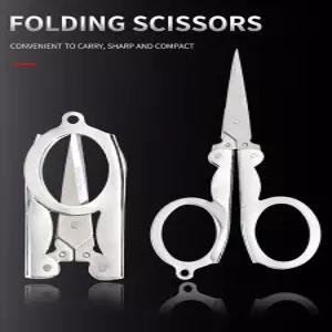 1/3pcs 스테인레스 스틸 접는 손톱 가위 휴대용 여행 물고기 라인 코 머리 가위TailoringScissors