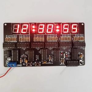 호환상품 DC4.5V-5.5V 6비트 디지털 회로 시계 키트 전자 교육 및 실습 용접 DIY 생산 모듈
