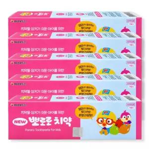 뉴뽀로로치약 (혼합과일향) 저불소치약 / 90g 5개