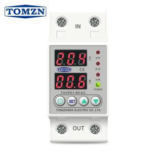 Din 레일 듀얼 디스플레이 가변 과전압 전류 및 저전압 보호 장치 릴레이 40A 63A 220V