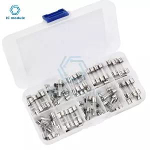 100 PCS 빠른 블로우 유리 퓨즈 박스 키트 5x20 250V 회로 전류 보호 5*20mm 0.2/0.5/1/2/3/5/8/10/15/20A