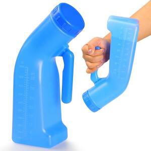 남성용 소변기 휴대용 나사 뚜껑이 있는 플라스틱 병 1200ml