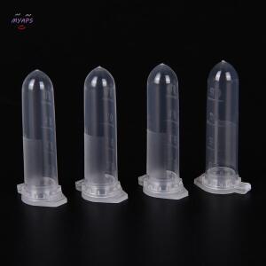 100pcs 2ml 마이크로 원심 분리기 튜브 유리 병 투명 플라스틱 컨테이너 스냅 캡