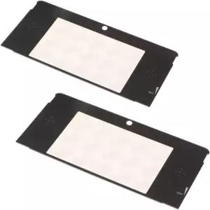 2pcs 교체 3DS 디스플레이 페이스플레이트 상단 전면 LCD 스크린 렌즈 커버 Nintend 액세서리 수리 부품