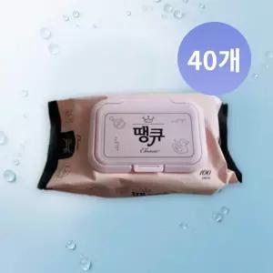 땡큐 클래식 물티슈 캡형 100매 10팩x4개