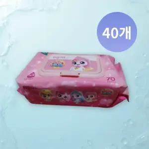 모나리자 유아용 물티슈 프린세스 티니핑 70매 10팩X4개