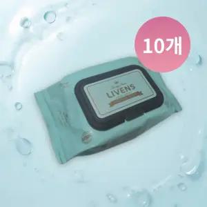 리벤스 물티슈 캡형 스페셜 민트 100매 10개