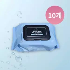 리벤스 도톰한 엠보싱 물티슈 퓨어 워터 순수 100매 10개