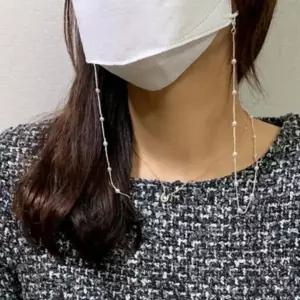 목걸이형 걸이 장식 체인 진주 구슬 포인트 디자인 일상용 휴대 편리 액세서리