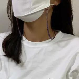 위생용품 보관 걸이 장식 체인 목걸이형 고리 꽈배기 패턴 구슬 장식 일상용 휴대