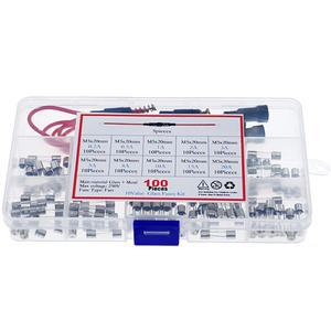 5pcs 5x20mm 퓨즈 홀더 인라인 나사  16 AWG 와이어 + 250V 100pcs 고속 블로우 유리관 모듬 혼합 팩 키트