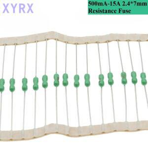 500mA-15A 2.4x7mm 0.125A 1A 2A 3A 4A 5A 7A 축형 납 퓨즈 125V/250V DIP-2 고속 블로우 피코 저항