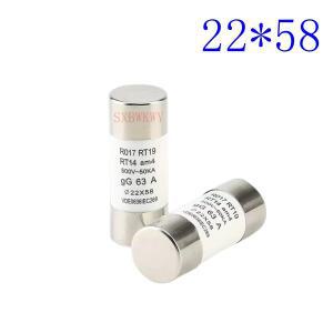 2개 22x58 고속 작동 세라믹 퓨즈 22x58mm 500V 50KA 32A 40A 63A 80A 100A 125A RO17 RT19