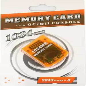 화이트인 1024MB 1G 게임 메모리 카드 16344 게임큐브 및 Wii 콘솔용 고속 차단