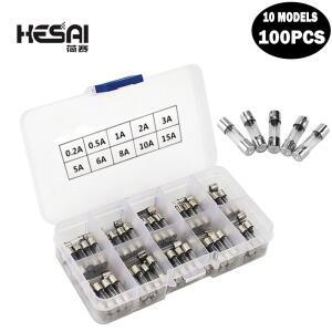 5x20mm 고속 블로우 유리관 퓨즈 모듬 키트 자동차 0.2A-15A 가정용