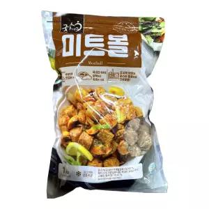 굿프랜즈 미트볼 1kg/냉동 국산 닭고기 대용량 파스타