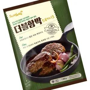 삼양 더블 함박 스테이크 1kg 냉동패티