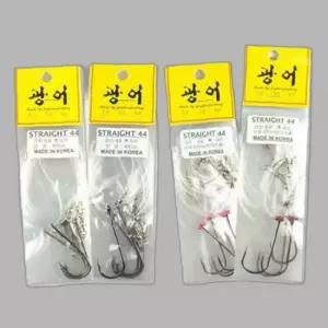 씨타임 국산 광어채비 스트레이트훅 광어다운샷