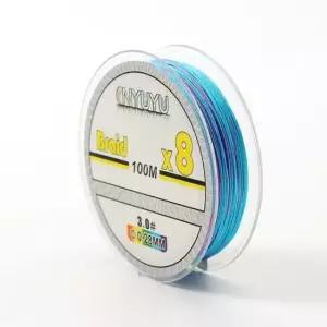 릴줄 8합사 낚싯줄 3호 100m PE 오색 합사줄