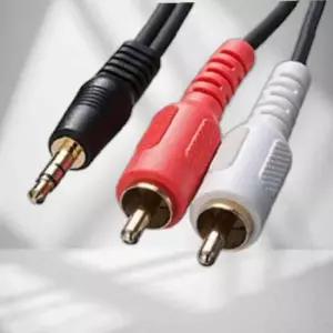 스테레오 케이블 OFC RCA 2선 오디오 AUX 케이블 10M