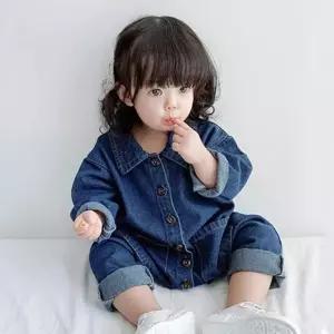 유아바디슈트 귀여운바디슈트 데님우주복 바디슈트 신생아우주복