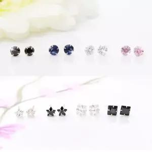[룽스_61]14K 기본귀걸이 4mm 큐빅 금 귀걸이 8종 택1