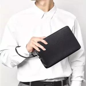 [옷자락] 남자 프리미엄 비즈니스 가죽 클러치백