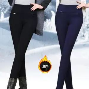 [룽스_62]기모바지 방한팬츠 방한바지 융기모 여성