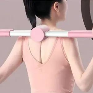 전신 헬스기구 승모근 어깨 스트레칭봉 허리 밸런스 핑크