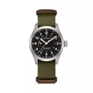해밀턴 H69509930 카키필드 남성 나토밴드 메커니컬 40mm