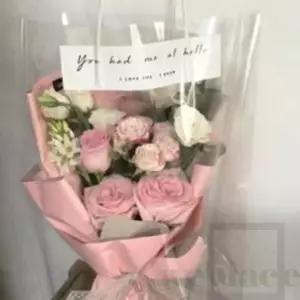 생화 비닐백 대 20개 꽃다발포장지 꽃집쇼핑백