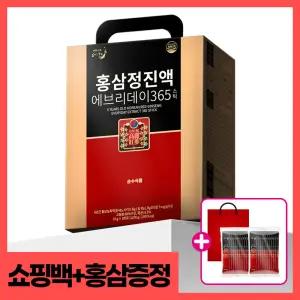 [쇼핑백+홍삼20포 더]순수식품 6년근 홍삼 스틱 1박스(100포) 홍삼정진액 에브리데이 365