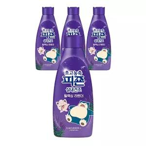 초고농축피죤 실내건조 릴렉싱라벤더 1L, 4개 [포켓몬에디션]