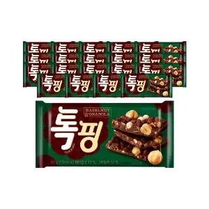 오리온 톡핑 헤이즐넛 그래놀라 43g, 10입, 2개