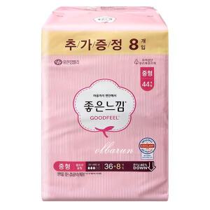 좋은느낌 오리지널 울트라슬림 날개 중형 (36+8) 44매x1개 /생리대