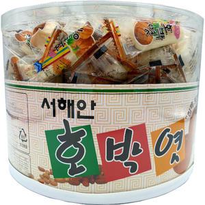 서해안 호박엿 1.4kg-4통(한박스) 전통과자 한과 약과