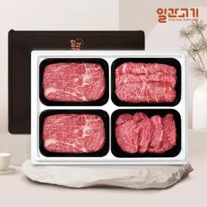[롯데백화점]일간고기 1등급 암소한우 선물세트 1.6kg (등등채안)