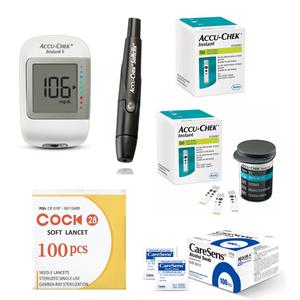 아큐첵 인스턴트 에스 Accu-Chek Instant S 혈당측정기 풀세트 (기계+채혈기+시험지100+호환침110+솜100)