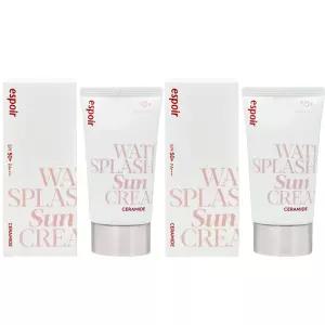 에스쁘아 워터 스플래쉬 선크림 세라마이드 60ml 2개 SPF50+ 톤업선