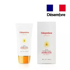 [데쌍브르]물광 저자극 순한 선크림 EGF 워터드롭 썬블록 50ml SPF40PA++