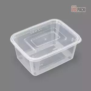 사출 직사각 밀폐용기 1.5L 투명 50개 삼계탕용기