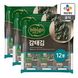 [CJ제일제당][본사배송] 비비고 감태김 4g*12봉 X 3개 (총 36봉)
