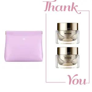 시그니처 라벤더 파우치 & 아이오페 슈퍼바이탈 크림 리치 28ml (14ml 2개) 세트