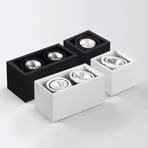 요크 멀티 2구 직부등 LED 14w 블랙 화이트 각도조절
