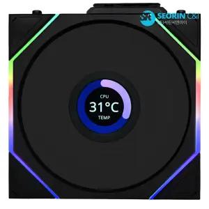 [서린공식] 리안리 UNI FAN TL Wireless LCD 120 블랙 1팩
