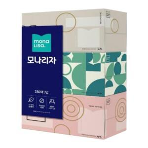 모나리자 라이브스마트 각티슈 280매 3갑 각티슈 각휴지 천연펄프