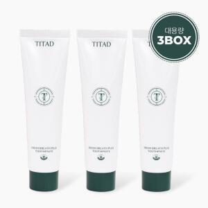 대용량 티타드 프레시 브레스 플러스 치약 180g 구취제거 불소치약 3개