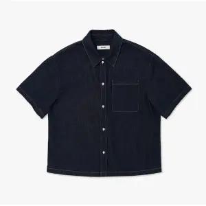 [롯데백화점]플랙 남성 셔츠, NON-FADE HALF SLEEVE DENIM SHIRT(PJTI2SSL03M)